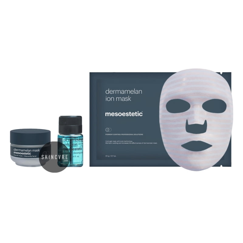 mesoestetic Dermamelan Mask & Oil Removing Solution & Ion Mask